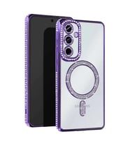 Samsung Galaxy A36 Joke Simli Magneticsafe Kılıf - Derin Mor