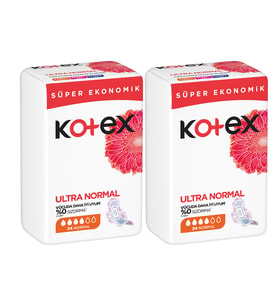 Kotex Ultra Normal Hijyenik Ped 24'lü x 2 Paket (Toplam 48 Ped) Süper Ekonomik Avantaj Paketi