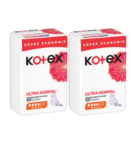Kotex Ultra Normal Hijyenik Ped 24'lü x 2 Paket (Toplam 48 Ped) Süper Ekonomik Avantaj Paketi