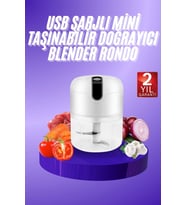 Rondo Doğrayıcı 250 Ml Taşınabilir Usb Şarjlı Pratik El Rondo Blender