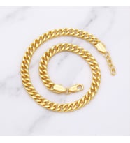 Altın Kaplama İmitasyon Figaro Model Zincir Bileklik BLK-1257 (Gold)