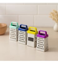 Mini Metal Sarımsak Rendesi (Plastik Saplı, Mıknatıslı)