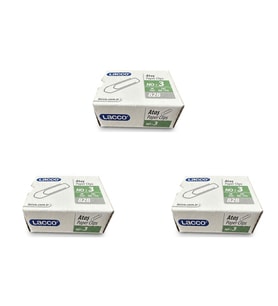 Lacco 828 Metal Ataş - No : 3 / 28 mm / 100 Adetlik 3 Kutu - 300 Adet