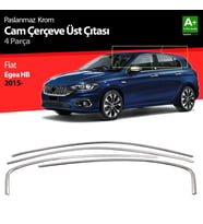 Fiat Egea Uyumlu Hatchback Krom Cam Üst Çıtası 4 Parça. 2015 Üzeri