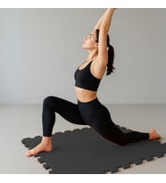Beylini Tatami Zemin Karosu Spor Zemin Çocuk Odası Matı Ses Yalıtımlı Karo Halı Eva Panel 50 Cm (Siyah)