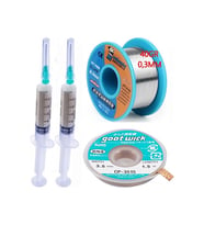Flux Lehim Toplama,lehim Emme Tel 3,5mm Ve Lehim Teli 40gr 03mm 4