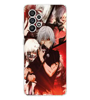 Samsung Galaxy A33 Uyumlu Tokyo Ghoul Kaneki Ken Tasarımlı Şeffaf Telefon Kılıfı