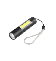 A1 USB Şarj Su Geçirmez 3 Modlu Fener-Siyah