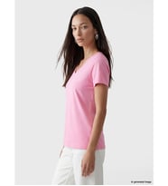 LCW EVERYDAY Pembe V Yaka Kadın Tişört