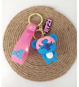 BTS Koya 3 Boyutlu Silikon Anahtarlık Çanta Süsü Oyuncak Aksesuar