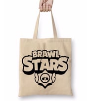 Brawl Stars Logo 01 Bez Çanta Uzun Saplı