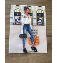 22X17 CM KAABARTMA ÇANTALI KIZ 3 D APLİKE ARMA YAMA DİKİŞ HOBİ