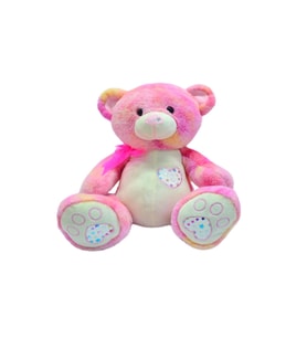 Peluş Ayı Burnu Yıldızlı 35 Cm - MAVİ SU DÜNYASI (Pembe)