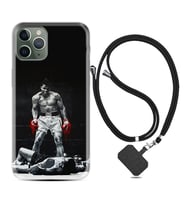 Apple iPhone 11 12 13 14 Pro Max Kılıf Boyun Askılı Silikon Moon Baloon 1369