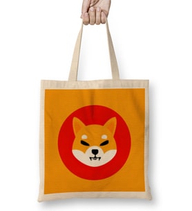 Shiba Inu Coin Bez Çanta Uzun Saplı