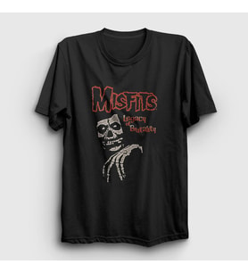 Presmono Unisex Siyah Brutality The Misfits T-Shirt 174624tt