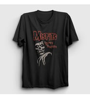 Presmono Unisex Siyah Brutality The Misfits T-Shirt 174624tt