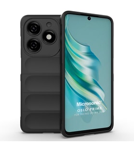 Microsonic TECNO Spark 20 Kılıf Oslo Prime Siyah (Siyah)