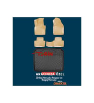 Chevrolet Lacetti HB  Bagaj Havuzu 2021 + Bej 3D Havuzlu Paspas (Çok Renkli)