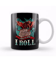 This Is How I Roll RPG Tabletop Gaming Dice Pun Kupa Bardak Porselen