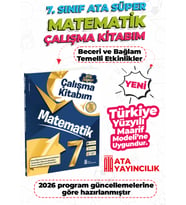 7. Sınıf Matematik Ata Süper Çalışma Kitabım Yeni