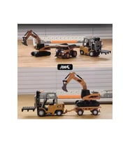 1/64 Kumandalı Mini Ekskavatör 2.4 ghz usb Şarjlı Mini Metal Kepçe Excavator