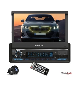 Sunplus Hıtech SP-9022 Indash Teyp 7 Inç 4X55 Watt Bluetooth Mirrorlink Kumanda (Siyah)