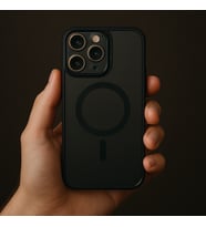 Iphone 16 Pro Max Uyumlu Kılıf Şeffaf Magsafe Ve Lens Koruyucu (B.Siyah)