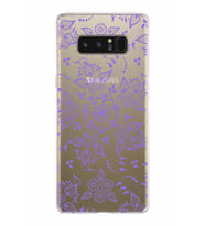 Samsung Galaxy Note 8 Kapak Nostalji Desen Tasarımlı Şeffaf Silikon Kılıf