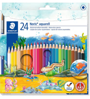Staedtler 144 10Nc24 Noris Clup Aquarell Kuruboya 24'Lü Fırça Hediyeli