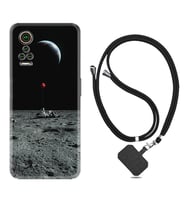 General Mobile GM 21 Pro GM 22 Pro Plus Kılıf Boyun Askılı Silikon Astronoot Red Baloon 1608