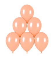 Somon Renk Lateks makaron Balon (30 cm) - 6 Adet