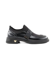 Miss Park Moda 208 k4065 Loafer Siyah Rugan Kadın Günlük Ayakkabı