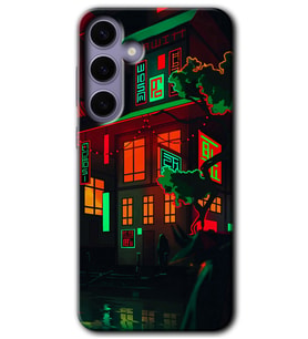 Galaxy S24 Kılıf HD Desen Baskılı Kılıf - China Street