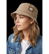 Unisex Yama Detaylı Pamuklu Bucket (Balıkçı) Şapka Koleksiyonu 8980 (Bej)