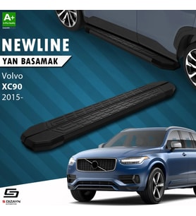 S-Dizayn Volvo XC90 2 NewLine Siyah Yan Basamak 193 Cm 2015 Üzeri A+ Kalite
