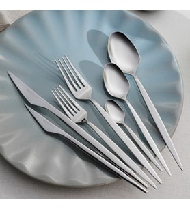 Karaca Thor Platin 12 Kişilik 84 Parça Çatal Kaşık Bıçak Takımı Elegance V2