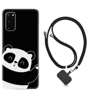 Samsung A02S A03S A10 A12 A13 A21S A22 Kılıf Boyun Askılı Silikon Bay Bay Panda 1784