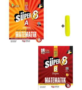Nitelik Yayınları 8. Sınıf Matematik (A) (B) Beceri Temelli Soru Kitabı Seti Yeni