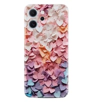 Oppo Reno 14F Kılıf Boutique Baskılı Resimli Renkli Kalpler Pcode -040