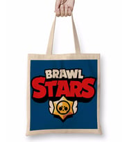 Brawl Stars Logo 04 Bez Çanta Uzun Saplı