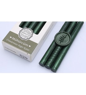 Mühür Mumu Çubuk 11mmx120mm 10lu Paket Mod: 629 ZÜMRÜT YEŞİL 