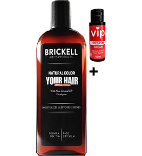 Brickell Saçsakal Beyazlatıcıerkeklere Özel Şampuan 237 ml + Vip Bayan Zevkkremi