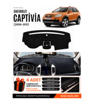 CHEVROLET CAPTİVA (2008-2011) Uyumlu Torpido Örtüsü Torpido Kılıfı - Siyah