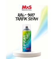 MxS RAL 9017 Trafik Siyah Akrilik Sprey Boya 400 ML