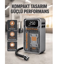 150 PSI Kablosuz Şarjlı Ha Pompası – LED Ekranlı ve Otomatik Kapanma Özellikli