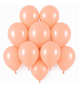 Somon Renk Lateks makaron Balon (15 cm) - 10 Adet