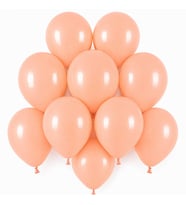 Somon Renk Lateks makaron Balon (15 cm) - 10 Adet