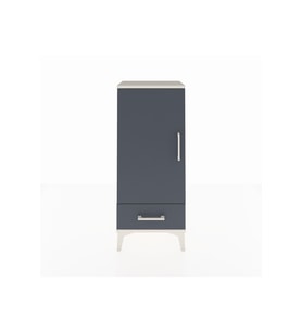 Arges Komodin 3 Raflı Tek Çekmeceli Tek Kapaklı 44x30x106 Aytaşı-Antrasit