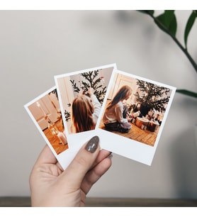 Polaroid Fotoğraf Baskısı, 30 Adet Anneye Aileye Pola Kart Kişiselleştirilebilir Özel Tasarım Hediye, Anneler Günü Retro Polo Kişiye Özel Card Çıkart Bastır